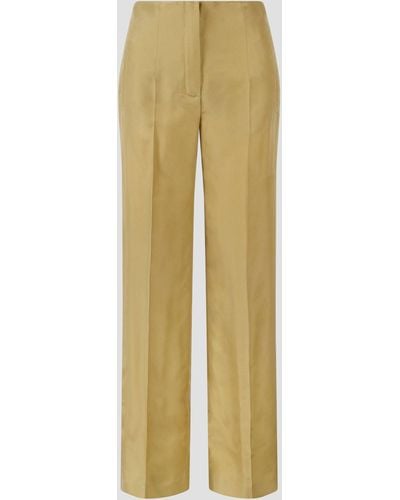 Alberta Ferretti Wide silk habotai trousers - Multicolore