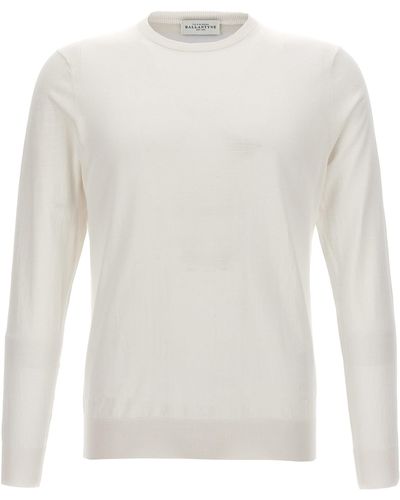 Ballantyne Cotton Sweater Sweater, Cardigans - White