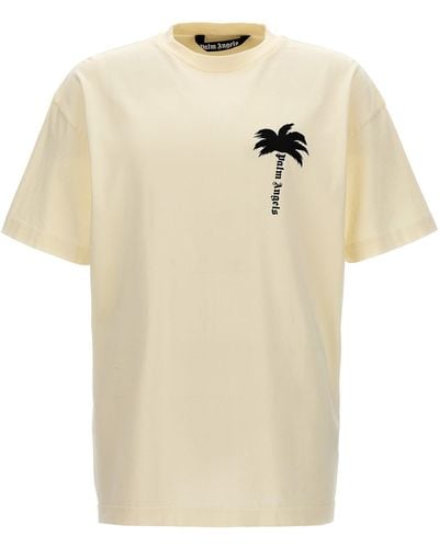 Palm Angels The Palm T Shirt Bianco/Nero - Neutro