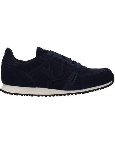 Armani Jeans Sneakers Suede Blue