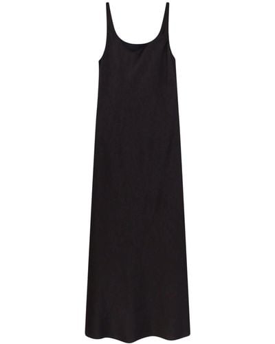 LE17SEPTEMBRE Satin Long Dress - Black