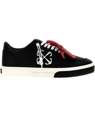 Off-White c/o Virgil Abloh Off- Low Leather Vulcanized Sneakers For - Black
