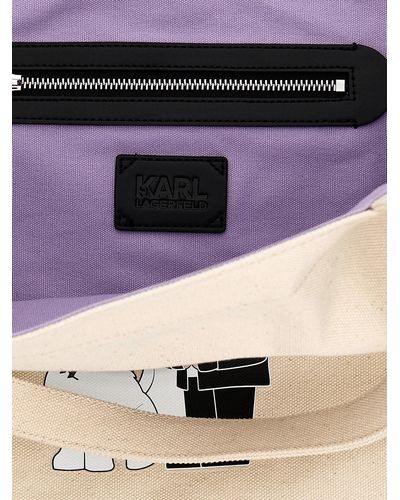 Karl Lagerfeld K/Ikonik Tote Bianco/Nero - Neutro