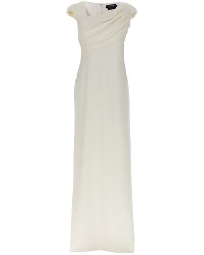 Tom Ford Long Silk Dress Dresses - White