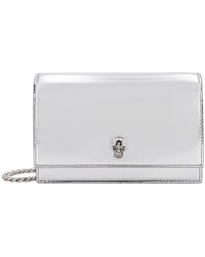 Alexander McQueen Leather Shoulder Bags - White