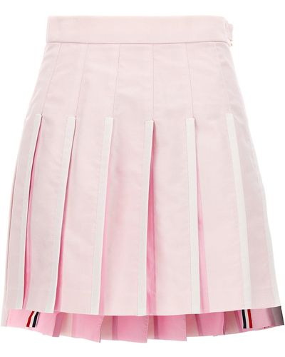 Thom Browne Pleated Oxford Skirt Gonne Rosa