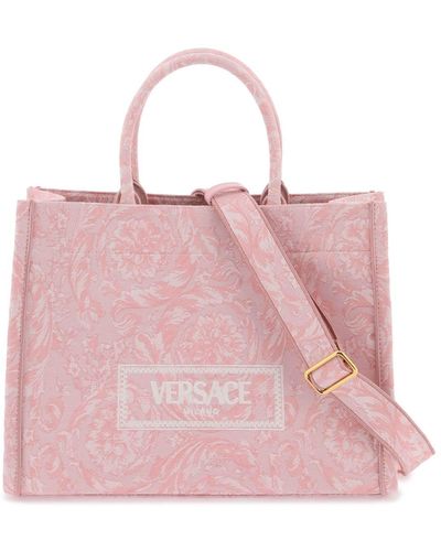 Versace Large Athena Barocco Tote Bag - Pink