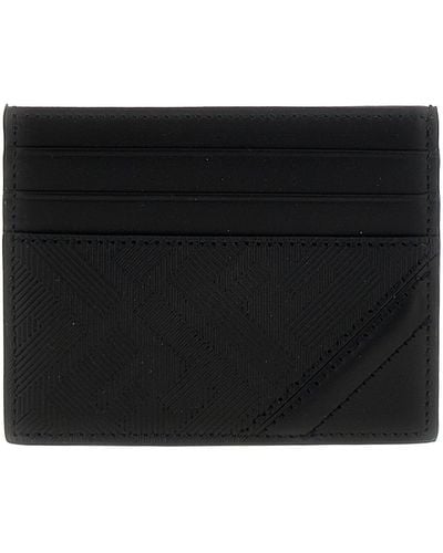 Fendi Shadow Diagonal Wallets, Card Holders - Black
