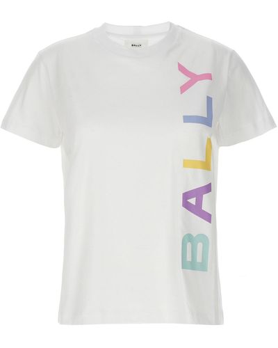 Bally Logo T Shirt Bianco