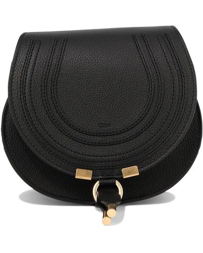 Chloé Small Marcie Crossbody Bags - Black