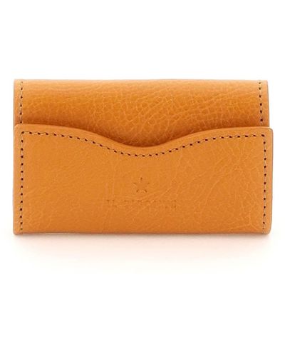Il Bisonte Leather Key Holder - Orange