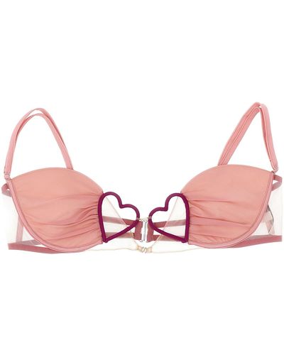 Nensi Dojaka Heart Underwear, Body - Pink