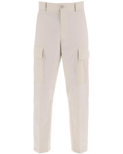 Etro Tapered Leg Cargo Trousers With - White