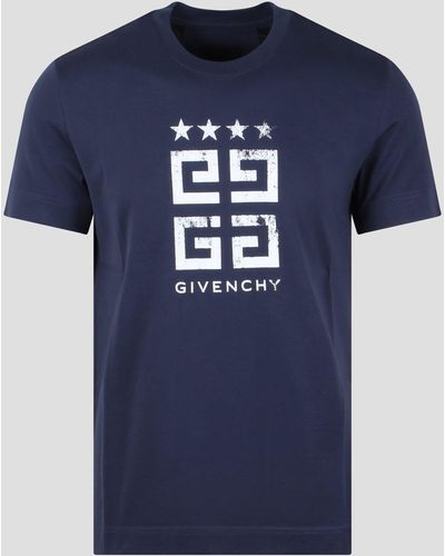 Givenchy 4g Stars T-shirt - Blue