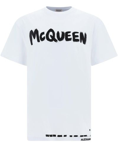 Alexander McQueen Logo-print Short-sleeve T-shirt - White