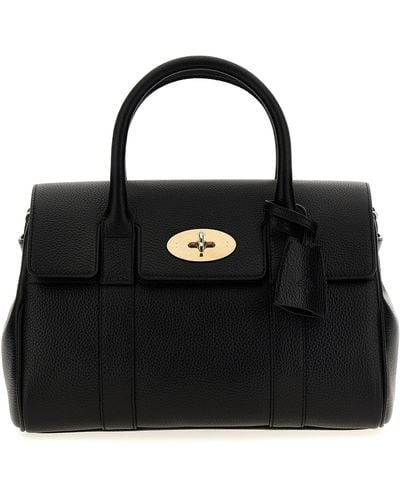 Mulberry Small Bayswater Satchel Hand Bags - Black