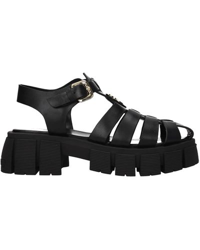 Love Moschino Sandals Leather - Black