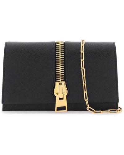 Tom Ford Leather Mini Clutch - Black