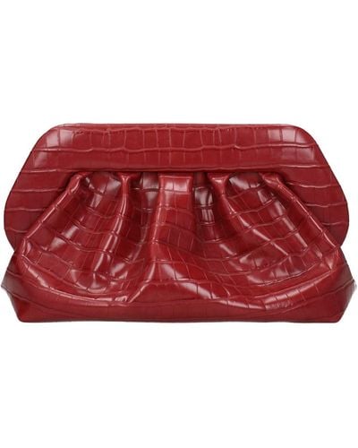THEMOIRÈ Clutches Leather Red