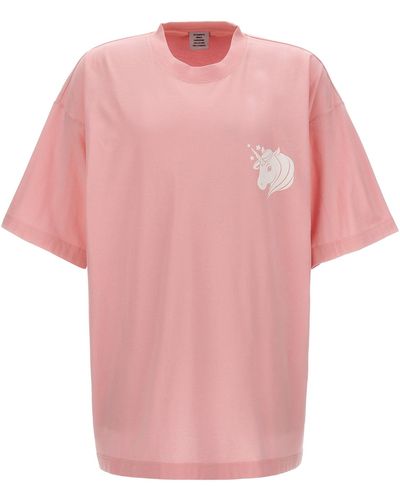 Vetements Unicorn T-shirt - Pink