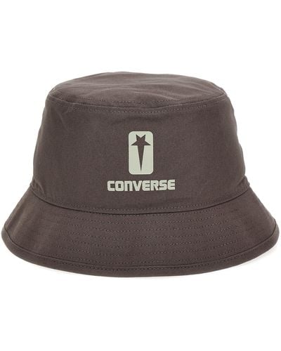 Rick Owens Drkshw X Converse Bucket Hat Hats - Brown