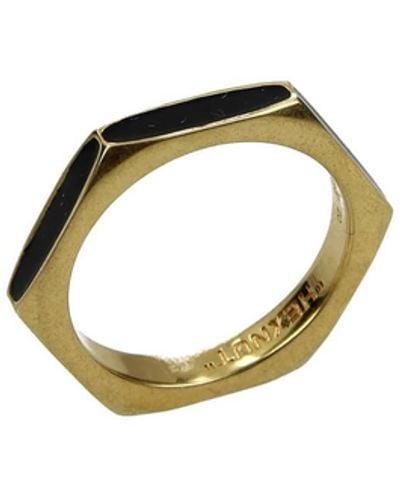 Off-White c/o Virgil Abloh Hex Nuts Ring in Black