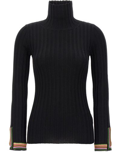 Etro Ribbed Sweater Maglioni Nero