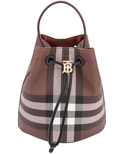 Burberry BORSA A SECCHIELLO - Marrone