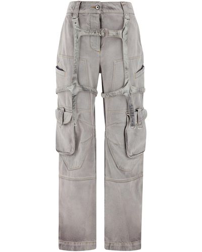 Off-White c/o Virgil Abloh Denim Trousers - Grey