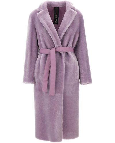 Blancha Long Coat Fur - Purple