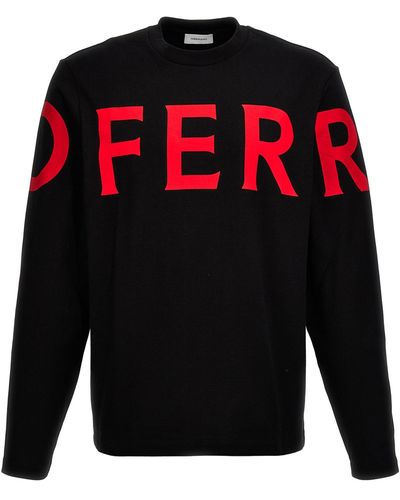 Ferragamo Logo Print T-shirt - Black