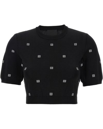 Givenchy All Over Logo Top Top Bianco/Nero