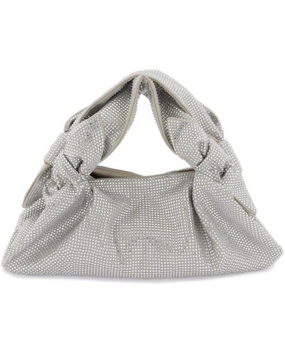 GIUSEPPE DI MORABITO Handbag With Rhinestones - Gray