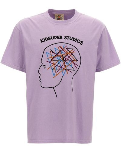 Kidsuper Thoughts In My Head Tee T Shirt Multicolor - Viola