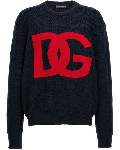 Dolce & Gabbana Logo Sweater Sweater, Cardigans - Blue
