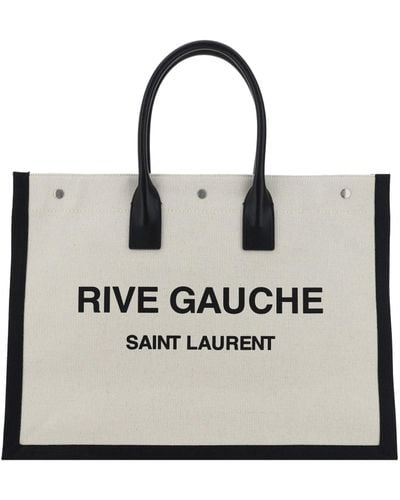 Saint Laurent Ysl Bv Tote Rive Gau E_new Sen - White