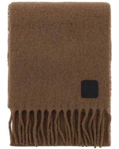 Totême Toteme Brushed Wool Scarf - Brown