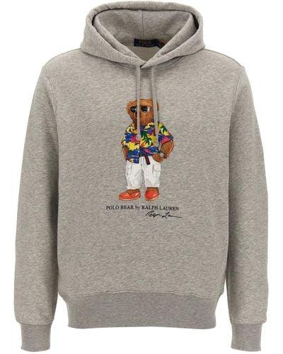 Polo Ralph Lauren 'Teddy Bear Beach' Hoodie - Gray