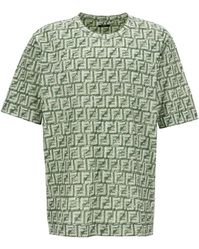 Fendi 'Ff' T-Shirt - Green