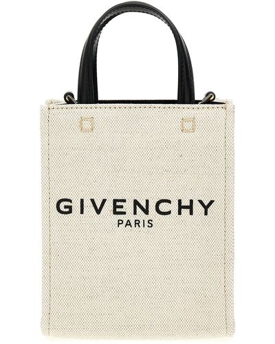 Givenchy Mini G Tote Borse A Mano Bianco/Nero - Neutro