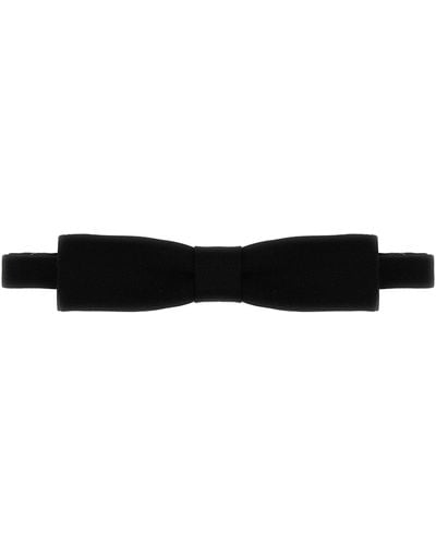 Saint Laurent Faille Bow Tie Ties, Papillon - Black