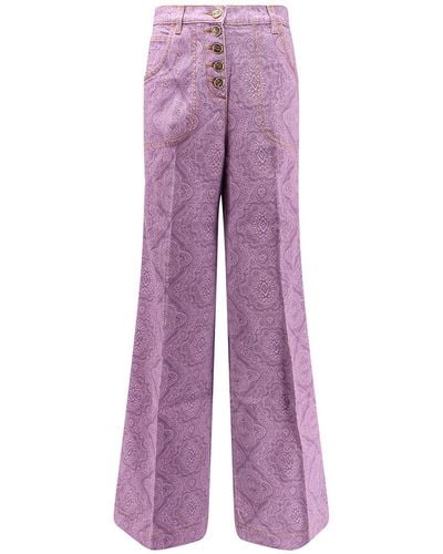 Etro Trouser - Purple