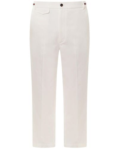 Gucci Web Detailing Trousers - White