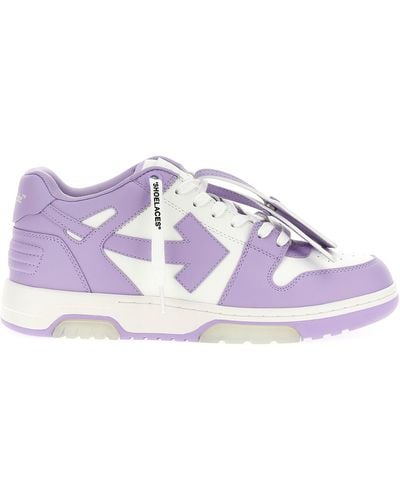 Off-White c/o Virgil Abloh Out Of Office Lace-up Trainers - Purple
