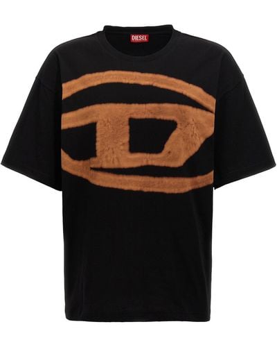 DIESEL T-Boxt-Bleach T-Shirt - Black