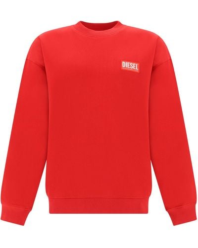 DIESEL Sweatshirts - Red