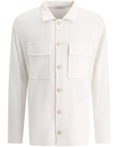 Lardini Overshirt With Chest Pockets Jackets - White