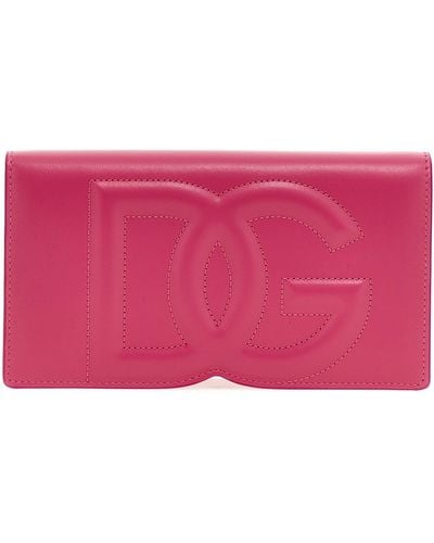 Dolce & Gabbana Logo Smartphone Holder Hi-tech Fuchsia - Pink
