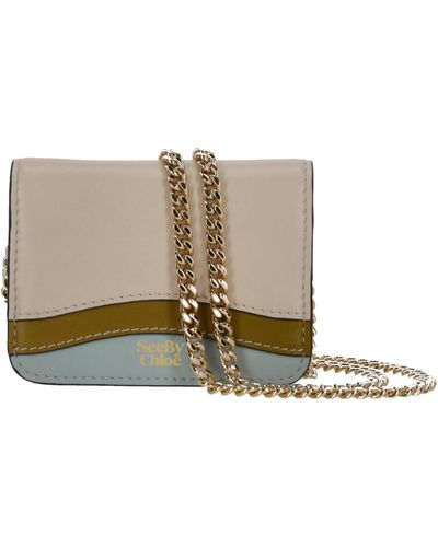 See By Chloé Layers Leather Purse - Natural