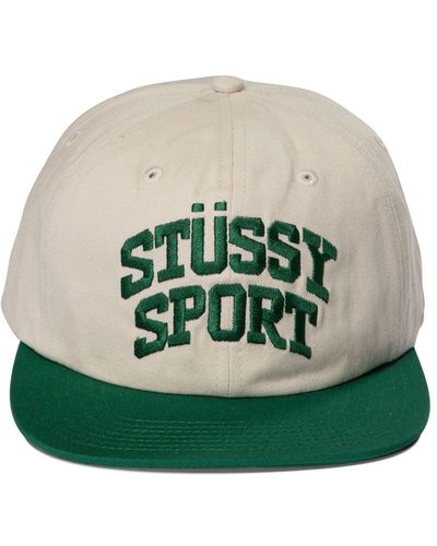Stussy Mid-depth Sport Snapback Hats - Green